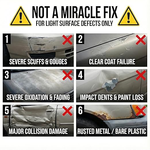ExoForma Car Scratch Remover Kit for Scratches & Swirls - Paint Correction System with Drill Attachment, Polishing Pad & Microfiber Towel - Restores Color, Gloss, and Shine - for All Paint Finishes