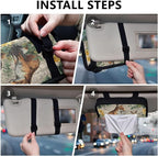 Car Tissue Holder Car Visor Organizer Tissue Box Holder for Car Sun Visor Organizer with Car Vehicle Accessories Essentials Interior for Women Men Beige Bunny Fox Daffodils