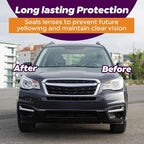Headlight Restoration Kit - Headlight Cleaner 3-Wipe System, Restores Clarity, Removes Yellowing & Oxidation, Improves Nightt