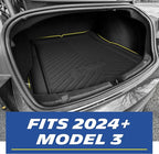 Michelin Premier Series Trunk Liner for 2024-2026 Tesla Model 3 Highland, All-Weather Trunk Mat, Custom Fit, Durable TPE, Cargo Mat, Non-Slip Cargo Liner