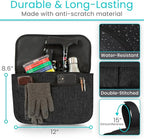 Vive Wheelchair Carry Bag - Arm Rest Pouch for Rollator, Walkers, Power Wheel Chairs and Knee Scooters - Side Storage Organiz