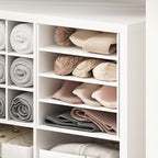 Furinno Cubicle Cube Insert, 3-Shelf Cube Organizer, Fits into Furinno Extra Thick Cubes, for Organizers and Storage, White (