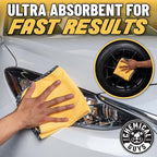 Chemical Guys Professional Grade Premium Microfiber Towels for Cars, Gold, 16" x 16", Ultra-Soft and Scratch-Free Car Detaili