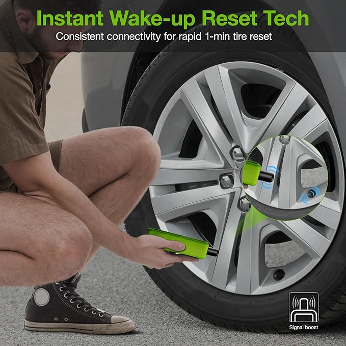 VXDAS 2IN1 TPMS Relearn Tool Super GL50448 for GM and Ford with Model Switch Button,Tire Pressure Sensor Monitor Reset Activation for Buick/Cadillac/Chevrolet/GMC/Lincoln 2025 Edition(Green)