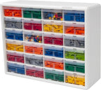 Akro-Mils 24-Drawer Plastic Drawer Storage Cabinet for Garage Organization, Bead Organizer, Building Bricks Storage, Teacher 