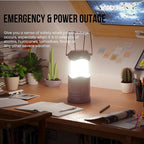 Lichamp LED Camping Lantern, 4 Pack Battery Powered Flashlight for Power Outages, Portable Collapsible Hanging Light Essentia