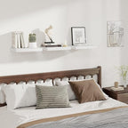 Fun Memories 12 Inch Deep Floating Shelves, 16 x 12 Wooden Wall Shelves, Extra Deeper & Thicker Rustic Wall Mounted Storage S
