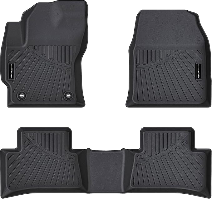 Auxko All Weather Floor Mats for Toyota Corolla Cross FWD Gas & AWD Hybrid 2026 2025-2022 TPE Liner Corolla Cross Accessories All Season Guard Odorless Anti-Slip Floor Mats