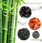 12 Pack Bamboo Charcoal Air Purifying Bag, Activated Charcoal Bags Odor Absorber, Moisture Absorber, Natural Car Air