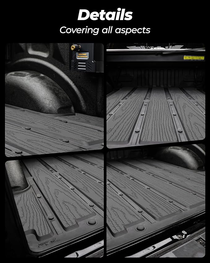 3W Truck Bed Mat Compatible with Chevrolet Chevy Colorado/GMC Canyon 2026 2025 2024 2023 5FT Car Accessories, All Weather TPE Pickup Car Bed Floor Liner Truck Bed Liner Cargo Trunk Accessories