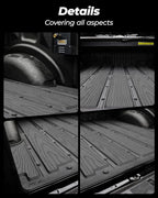 3W Truck Bed Mat Compatible with Chevrolet Chevy Colorado/GMC Canyon 2026 2025 2024 2023 5FT Car Accessories, All Weather TPE Pickup Car Bed Floor Liner Truck Bed Liner Cargo Trunk Accessories