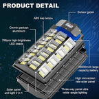 loyoele 9000W Solar Parking Lot Lights 360000LM 7000K LED Solar Street Lights Outdoor Waterproof Dusk to Dawn Street Lights Solar Powered,with Motion Sensor,Yard