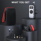 5000A Portable Car Jump Starter with Air Compressor, 150PSI Car Battery Jump Starter (10.0L Gas/8.0L Diesel Engines),12V