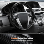 Aimato Customized Steering Wheel Cover for Honda Accord 2008-2012/Pilot 2009-2015/Odyssey 2011-2017,Thin,Anti-Slip,Scratch-Resistant Exclusive Car Accessory for Honda,Matte Black