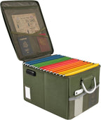 TOMKID Fireproof Document Box, Fire Proof Safe Box for Home Document Organizer with Lock, Fire Organizer Office Storage Cabin