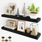 Fun Memories Floating Shelves for Wall, 36Inch Floating Shelves Set of 2, Hanging Shelf with Invisible Brackets, Bathroom She