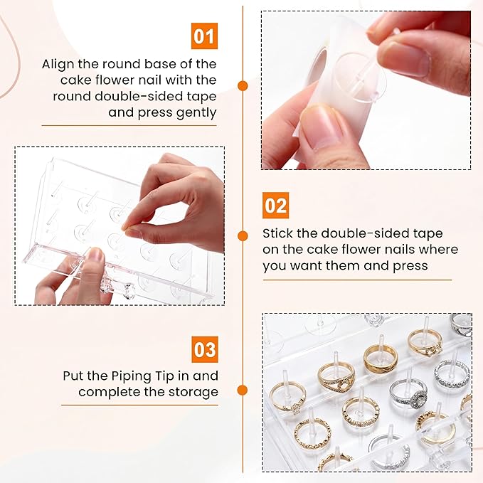 Acrylic Makeup Organizer 2 Drawer Transparent Makeup Storage Box with DIY Flower Nails Tips Jewelry Cosmetic Organizer Dustpr