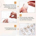 Acrylic Makeup Organizer 2 Drawer Transparent Makeup Storage Box with DIY Flower Nails Tips Jewelry Cosmetic Organizer Dustpr