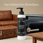 LEATHER VILLAGE Leather Cleaner and Conditioner for Car Seats, Furniture & Couch 2-in-1 Leather Care Kit with Wipe Cloth – No