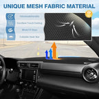 FIILINES Dash Cover for Toyota GR86/Subaru BRZ 2022-2026, Dashboard Mat Cover Accessories Sunshade Nonslip Mesh Protector No 