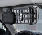 Vehicle MOLLE Panel Car Visor Organizer Storage Rack Rigid Insert Panel for Backpack Tactical Accessories Gear Holder Molle Pouches EDC Gadgets Small Tools Pens Sunglasses