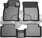 VIWIK Floor Mats for Ford Maverick Fuel 2025-2022, Anti Slip 3D Floor Liners, TPE Waterproof Car Mats, Custom Fit All Weather Protection for Maverick 2024 2023 2022 Pickup Accessories, Front & Rear