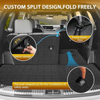 Powerty Floor Mats for 2020-2025 Kia Telluride 7/8 Passenger Car Mats Accessories, All Weather TPE Custom 2-in-1 Cargo Liner Seat Back Covers Protectors Replacement (Floor Mat + 2-in-1 Trunk Mat)