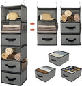 GRANNY SAYS 6-Shelf Hanging Closet Organizer, Separable to 2 Pack 3-Shelf, Closet Organization and Storage with 3 Different D