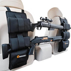 Truck Gun Rack（Set of 2）, Seat Back Gun Rack with Adjustable Straps, 600D Oxford Cloth, Universal Rifle Holder, PVC Coated, Secure Storage Pockets for Hunting Gear, Easy to Install Vehicle Gun Rack