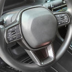 Steering Wheel Cover Trims for Honda Civic 2022-2026, for CRV CR-V 2023 2024 2025 2026 Accessories Car Sporty Interior Decal (Carbon Fiber)