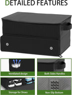 CAMPLAND 2 Layer Trunk Organizer, Waterproof Car Locker for 2 Pair Shoes, Durable Trunk Storage for Balls, Tees, Clothes,