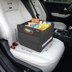 Homeve Trunk Organizer, Car Storage, Reinforced Handles, Collapsible Multi-Compartment Car Organizers, Foldable, Waterproof, 2 