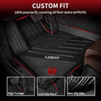 LASFIT Floor Mats Fit for 2020-2025 2026 BMW X6 G06 M M50i M60i sDrive40i xDrive40i, Custom Fit TPE All Weather Waterproof Floor Liners Front & Rear Rows Car Mat, Black