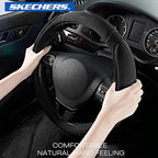 Skechers Steering Wheel Cover, Memory Foam Car Steering Wheel Cover,14.5-15inch Anti-Slip Safety Comfortable Desgin, Universa