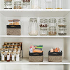 Goodpick Storage Baskets, Small Baskets for Organizing Gift Basket Empty Woven Rope Basket for Shelves Closet Organizer Bins 