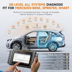 FOXWELL NT710 fit for Mercedes-Benz OBD2 Scanner, Full System Diagnostic Scan Tool, Bidirectional Control, All Free Resets