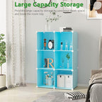C&AHOME Cube Storage Organizer, 6-Cube Shelves Units, Closet Cabinet, DIY Plastic Modular Book Shelf, Ideal for Bedroom, Livi