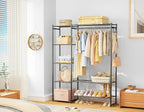 Neprock Wardrobe Closet, Portable Clothing Rack for Hanging Clothes, Free Standing Closet Organizers and Storage System with 