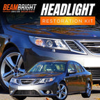 BEAM BRIGHT Ceramic Headlight Restoration Kit – Car Headlights Cleaner & Restorer for Cloudy, Yellowed Headlights - with UV P
