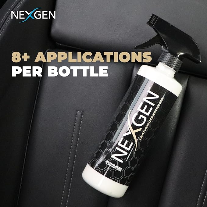 Nexgen Car Leather Conditioner - Quick Spray Interior Conditioner and Leather Restorer - Gentle Liquid Formula, Multi-Purpose