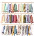 POVETIRE Headband Holder Head Bands Organizer for Girls Hair Bows Hanging Baby Headbands Hair Accessories Organizer Storage W