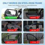 Car Window Shades with 8 Magnets-26.8"x19.7" Car Rear/Side Window Sunshade for Baby Semi-Transparent 2-in-1 Universal Auto Sun Shade for Kid & Pet Protection (2 Pack) Animal Alphabet Education