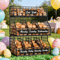 Egg Holder Countertop with Dividers & Labels, 3 Tier Stackable Chicken Egg Holder Egg Baskets for Gathering Fresh Eggs, Egg O