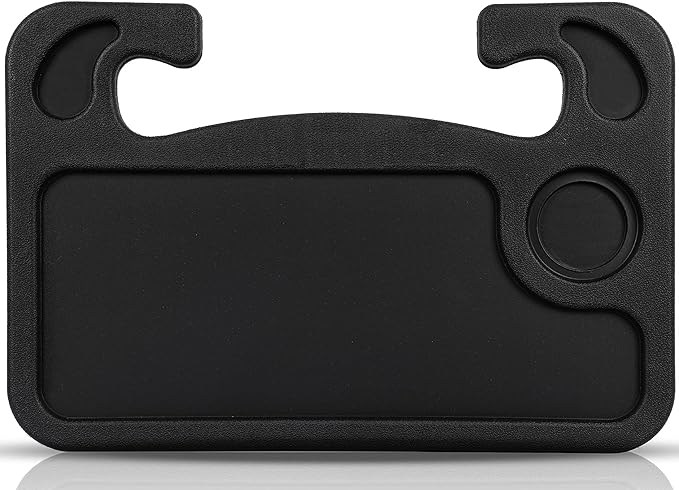 2-in-1 Steering Wheel Tray Desk for Eating & Laptop for Ford Maverick 2022–2025, Hook-On Car Food Tray with Cup Holder & Pen Slot Portable Car Desk for Commuters