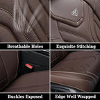 Coverado Front Seat Covers, Car Seat Covers Front Seats, Leather Seat Covers for Cars, Automotive Seat Covers Car Seat Protec