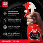 Griot's Garage Rubber Cleaner for Car Cleaning and Detailing, Works on Tires, Trims, and Moldings 11136, 35oz