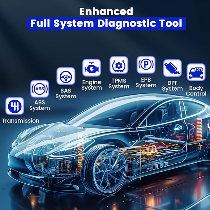 2026 BOSSCOMM IFIX435 All Systems OBD2 Scanner Diagnostic Tool,ABS SRS(Airbag) Transmission Engine Code Reader Diagnostic