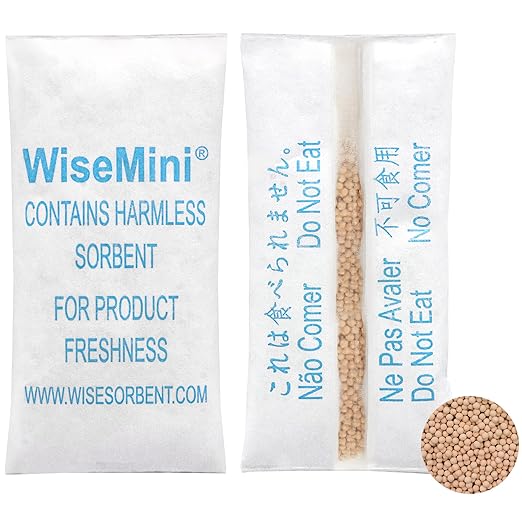 3 Gram 500 Pack Molecular Sieve Packets, Dessicant Packets, Dessicant Packs, Moisture Absorbers for Food Storage, Food Grade