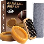 4 in 1 Football Prep Kit - for Effectively Secure Grip & Enhance Tack with 2 Football Wax & 1 Football Brush & 1 Cloth - Adul