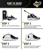 Crep Protect Shoe Shaper Trees (2 Pairs) Prevents Creases & Maintains Sneaker Shape | Fits US 6-13 (Black)
